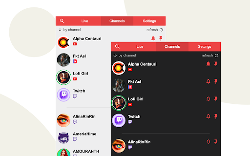 Stream Live — notifications for live streams screenshot