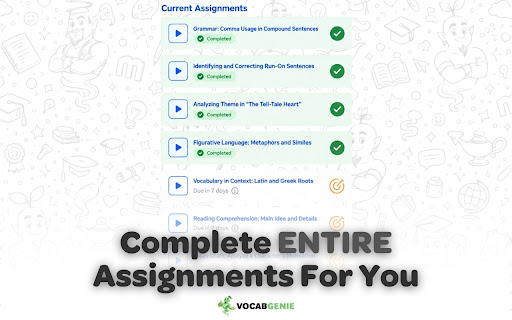 Vocab Genie | Instant Vocabulary.com Answers | #1 Vocabulary.com Hack screenshot