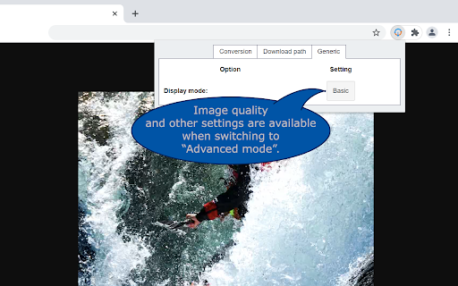 WebP / Avif image converter screenshot