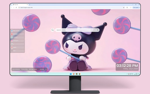 Kuromi Candy Live Wallpaper screenshot