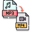 MP3 to MP4 icon