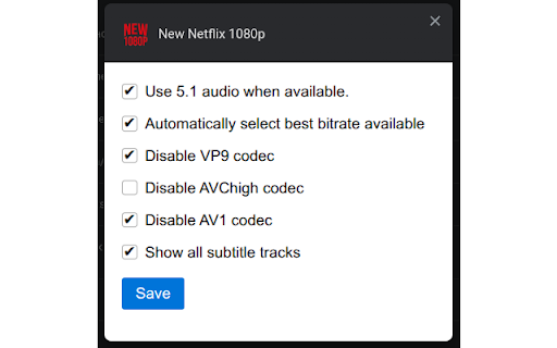 New Netflix 1080p screenshot