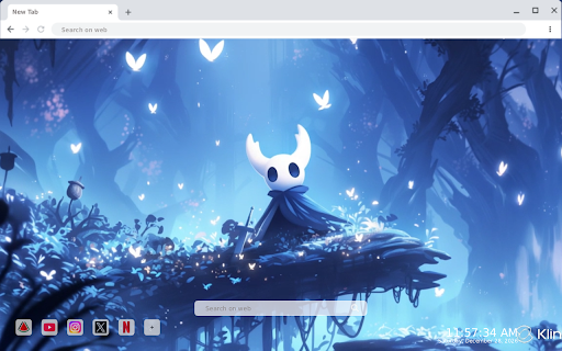 Hollow Knight: Serene Blue Forest Live Wallpaper screenshot
