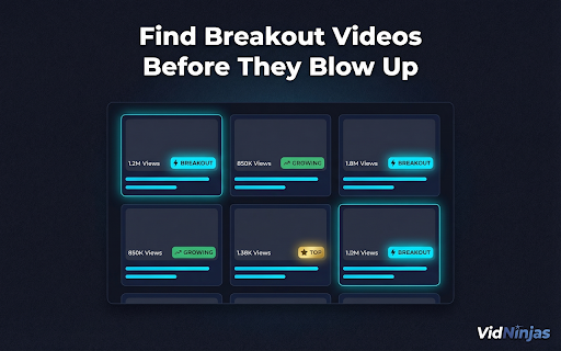 VidNinjas — YouTube Analytics & AI Creator Tools screenshot