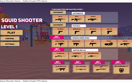 Squid Shooter Game - Battle Royale FPS Game screenshot