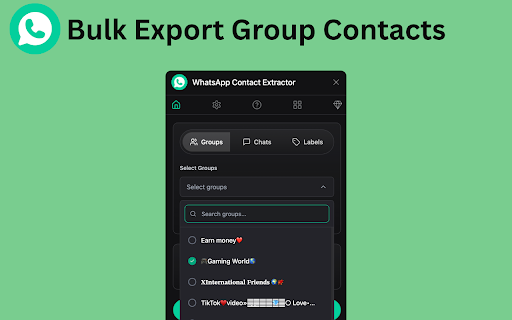 Contact Extractor screenshot
