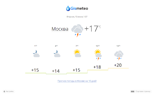 Gismeteo Tab screenshot