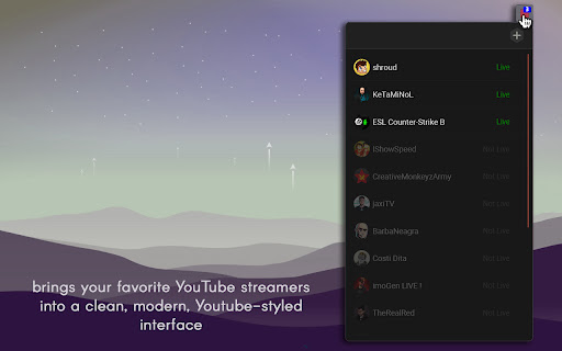 YouTube Live screenshot
