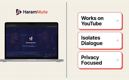 HaramMute - Remove Background Music from YouTube Videos screenshot