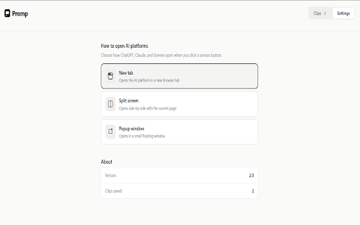 Promp - Ask AI from anywhere screenshot