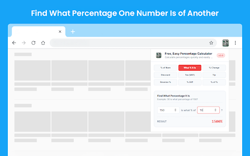 Free, Easy Percentage Calculator screenshot
