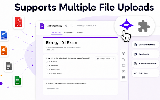FormGPT AI Google Form Builder screenshot