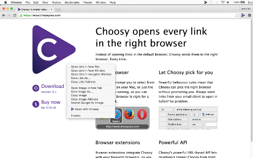 Choosy screenshot