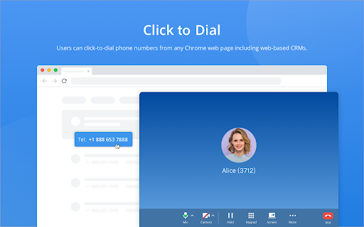 Grandstream Wave Click2Dial screenshot