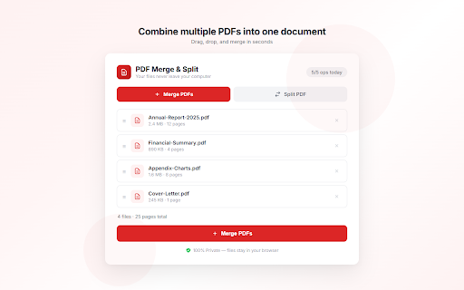 PDF Merge & Split screenshot