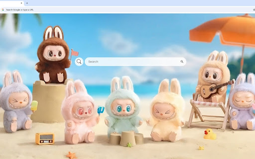 Labubu Beach Live Wallpaper screenshot