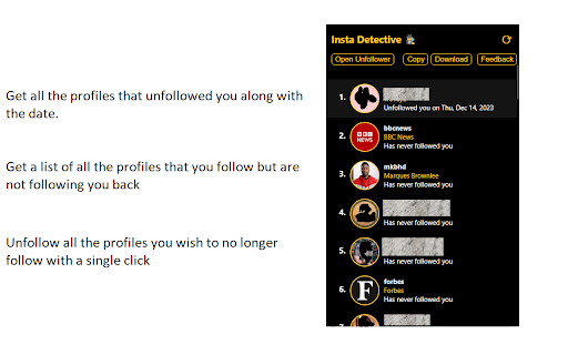 Unfollowers for Instagram - Insta Detective screenshot