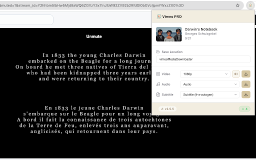 Vimeo Downloader - HD Video, Audio & Clips screenshot