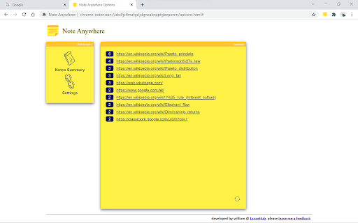 Note Anywhere screenshot