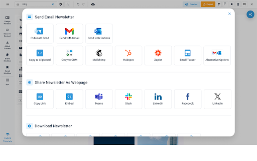 Publicate – Save Content, Build & Track Newsletters In Gmail & Outlook screenshot