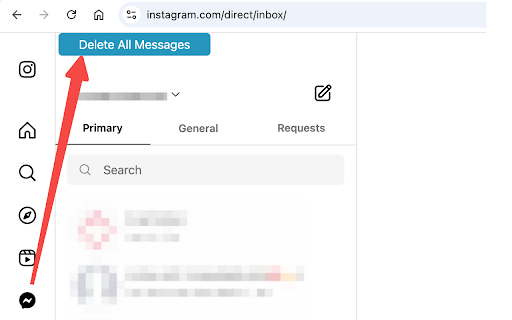 Delete All Instagram Messages screenshot