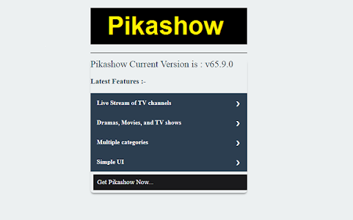 Pikashow for PC - Windows and Mac screenshot