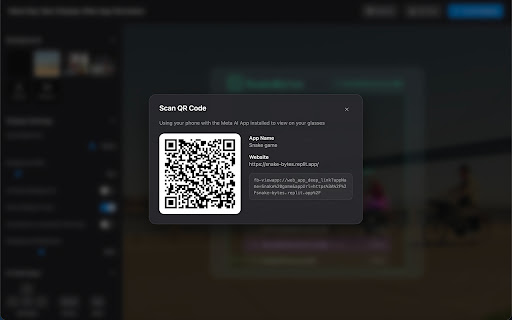 Meta Ray-Ban Display Web App Simulator screenshot