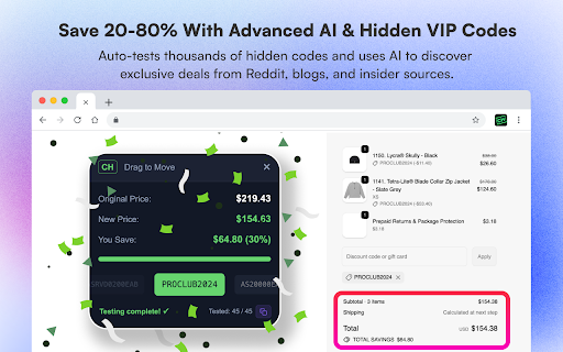 Coupon Hacker: Automatic AI Coupon Finder screenshot
