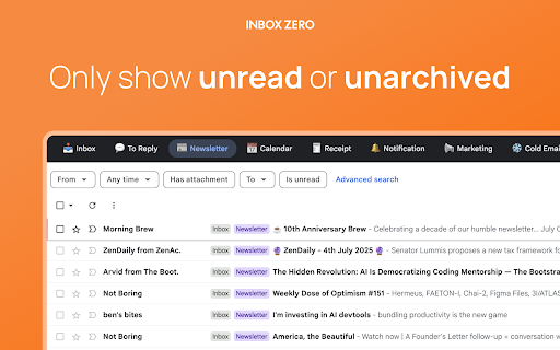 Inbox Zero Tabs for Gmail screenshot