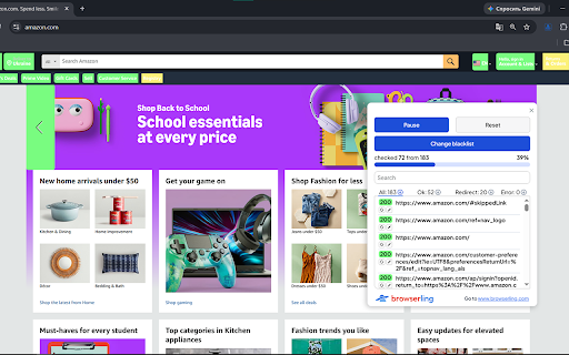 Browserling Link Checker – Page Link Auditor screenshot