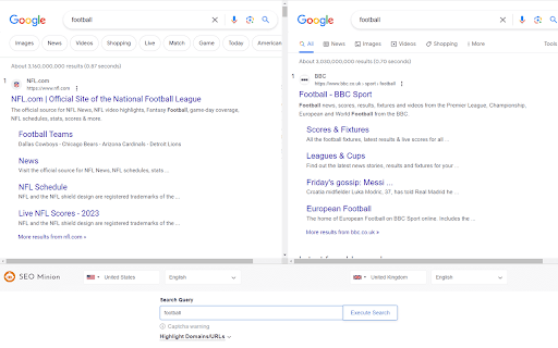 SEO Minion screenshot