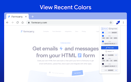 Color Picker HEX | Eyedropper | Pick color from image screenshot
