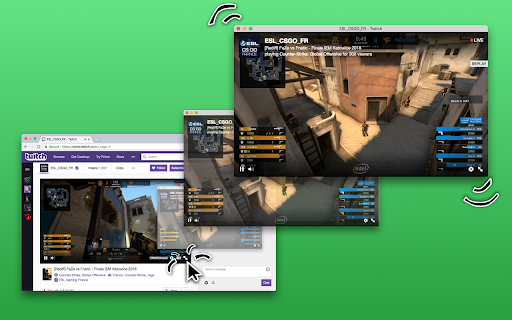 Windowed - floating Youtube/every website screenshot