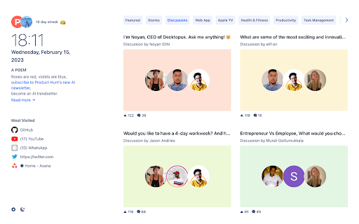Product Hunt screenshot