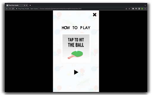Ping Pong Arcade - HTML5 Game screenshot