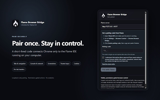 Flame Browser Bridge screenshot