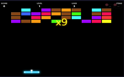 Neon Brick Breaker Challenge screenshot