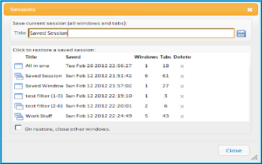 Awesome Window & Tab Manager BETA screenshot