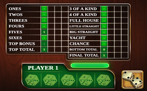 yahtzee screenshot