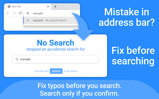 No Search - Stop Accidental Searches screenshot