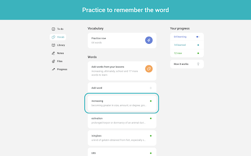 Vocab by Preply screenshot