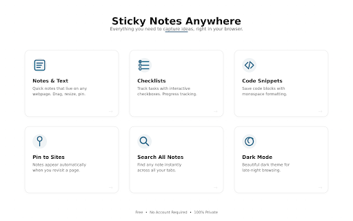 Sticky Notes Anywhere screenshot
