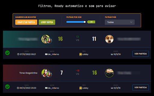 GamersClub Booster screenshot