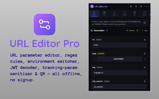 URL Editor Pro screenshot