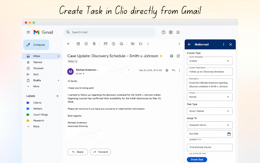 Mattermail - Clio for Gmail screenshot