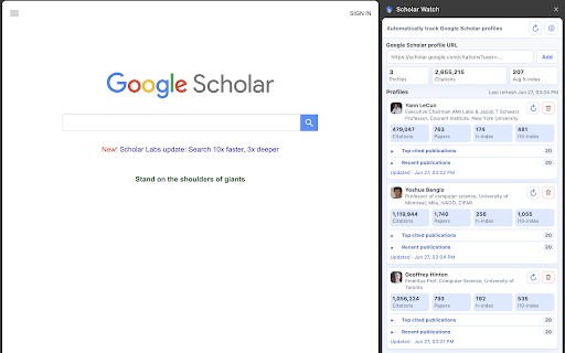 Scholar Watch screenshot