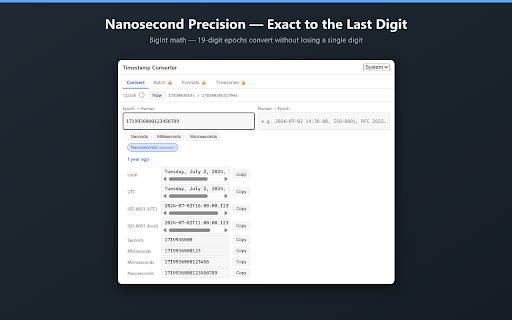 Timestamp Converter: Epoch & Human Dates screenshot