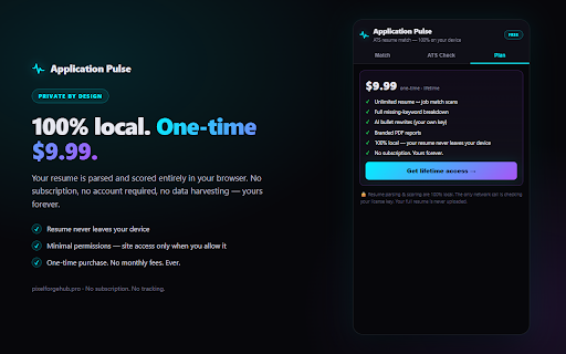 Application Pulse — Resume Matcher screenshot