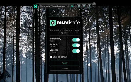 MuviSafe: Family-Friendly AI-Generated Movie Filtering screenshot