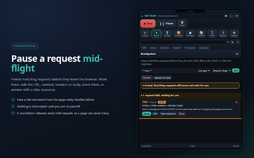 Tab Shark screenshot